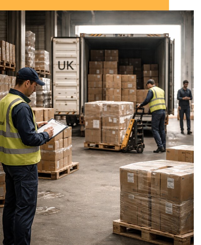 Доставка грузов из Великобритании с таможенным оформлением от 12945