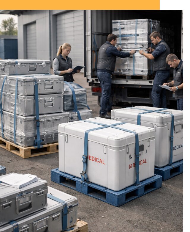 Перевозка медицинского оборудования по всему миру от 15534 руб