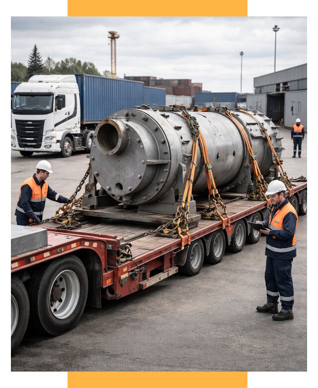 Перевозка тяжеловесных грузов под ключ от 155340 р. | СетСервис-Элс